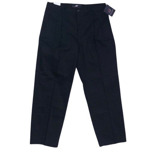 Black Pants Other - Black Khakis by Kenpo Jean Co. Black Pants Cotton Chinos Flat Front, RELAXED FIT